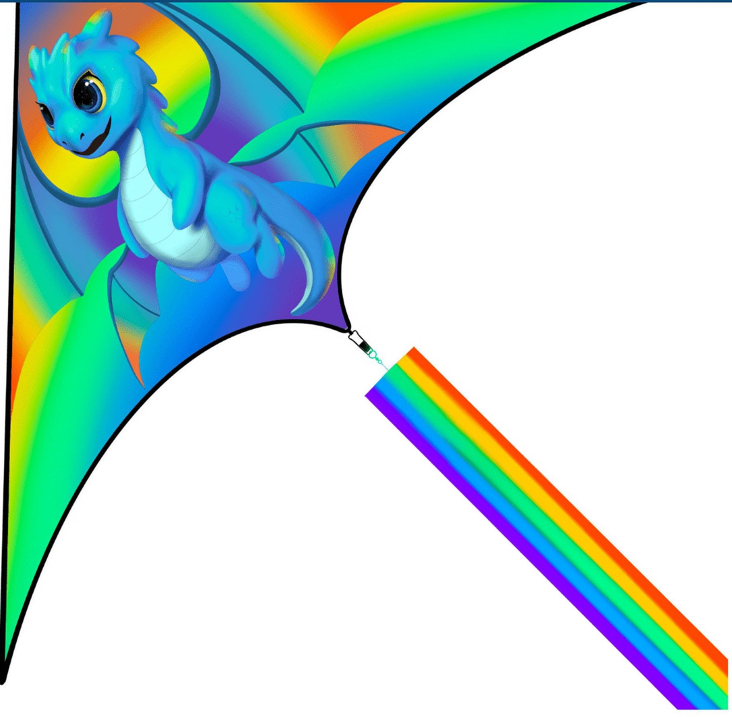 YongnKids Kite for Kids Easy to Fly - Dinosaur Kites for Toddlers Boys Grils Easy to Assemble, Great Kite Toy Perfect for Easter Birthday Gift Idea Beach Trip Park Family Activities Outdoor Games