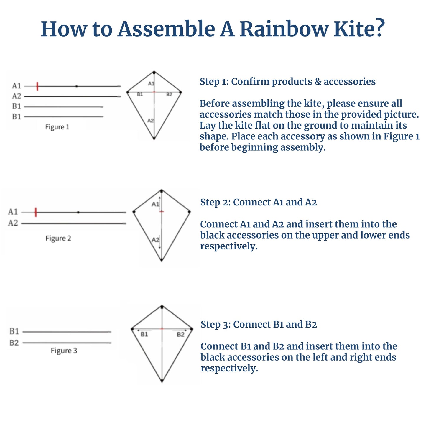 Diamond Rainbow Kite, Easy-Fly Kite for Beginners, Perfect for Kids and Adults, Ideal for Outdoor Activities