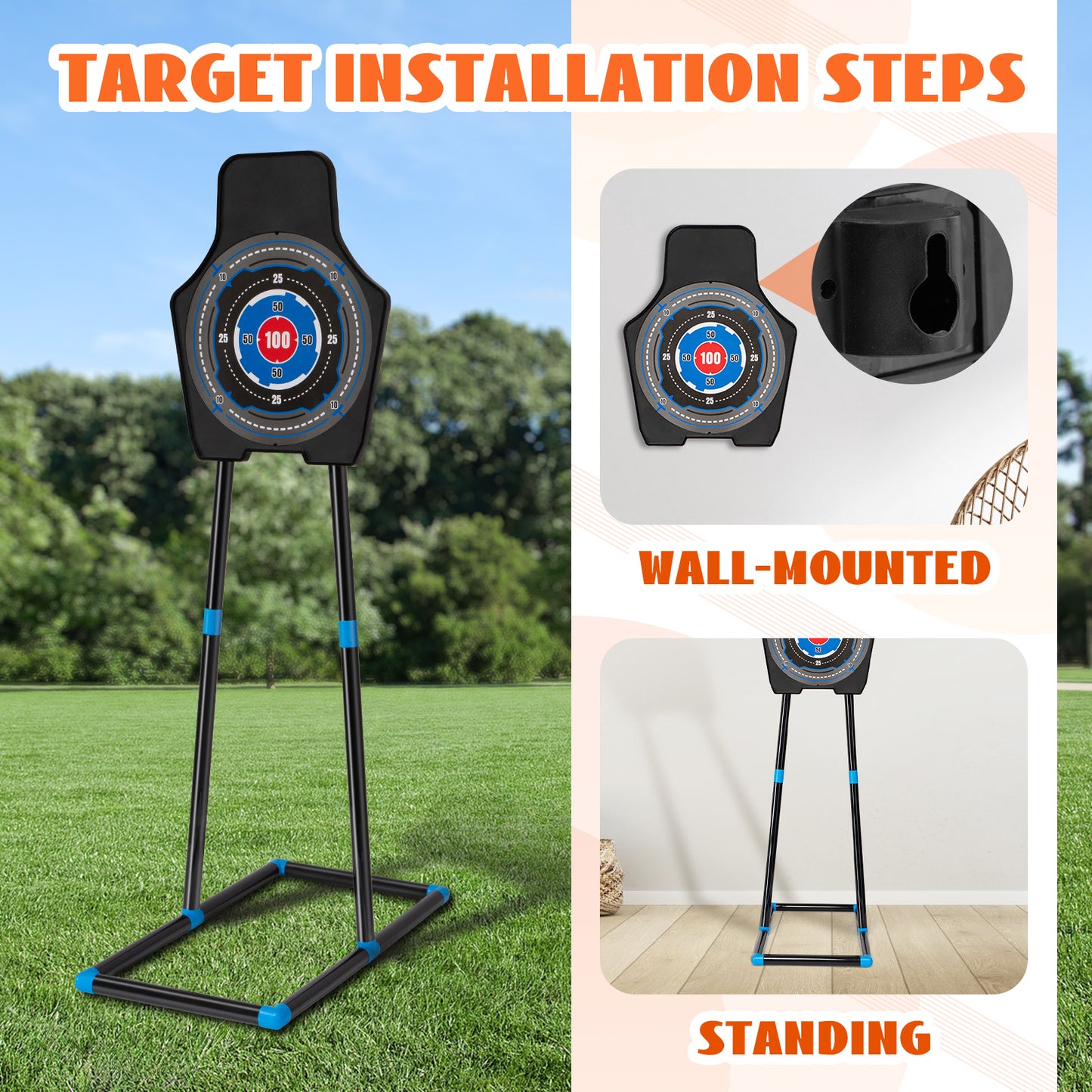 2 Pack Bow and Arrow Set for Kids, LED Light Up Archery Set with Sound Effects, 20 Suction Cup Arrows,1 Standing Target & 2 Quiver, Indoor and Outdoor Toy for Boys Girls Age 4-8 8-12 (Green&Red)