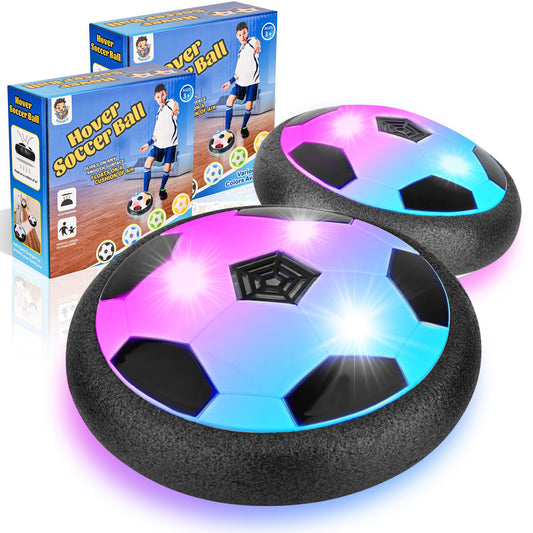 2pack Hover Soccer Ball Toys for 3-12 Year Old Boys Girls, Indoor and Outdoor Creative Toys for Toddlers with Foam Bumper, Christmas Birthday Gifts for 3 4 5 6 7 8+ Year Old Children's